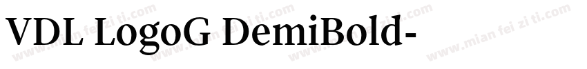 VDL LogoG DemiBold字体转换